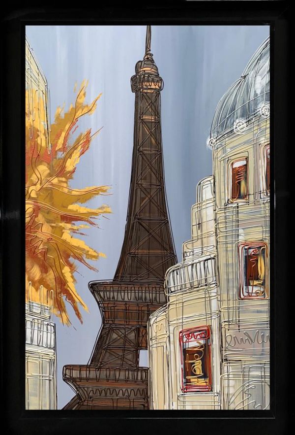 Edward Waite - 'Love In Paris' - Framed Original Art