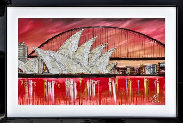 Edward Waite - 'Sunset Sydney' - Framed Original Art