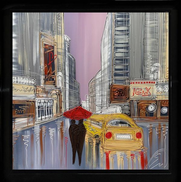 Edward Waite - 'The Perfect Evening In NYC' - Framed Original Art