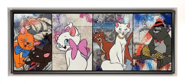 Inuka - 'Everybody Wants To Be A Cat' - Framed Original Art