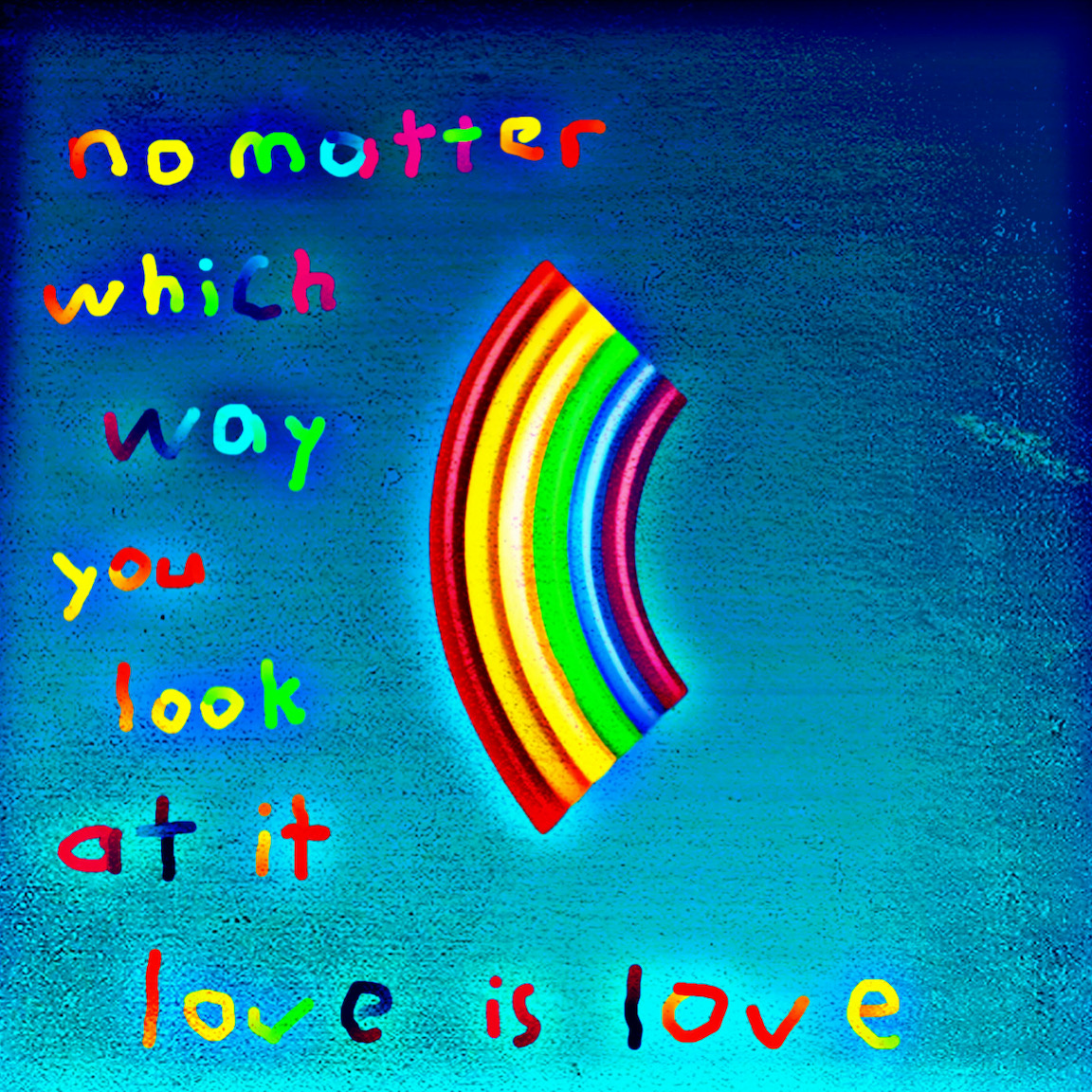 Alex Echo - 'No Matter Which Way You Look At, Love Is Love' -  Framed Limited Edition