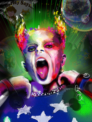 Neil Pengelly - 'Firestarter - Keith Flint, Prodigy'- Framed Limited Edition Print