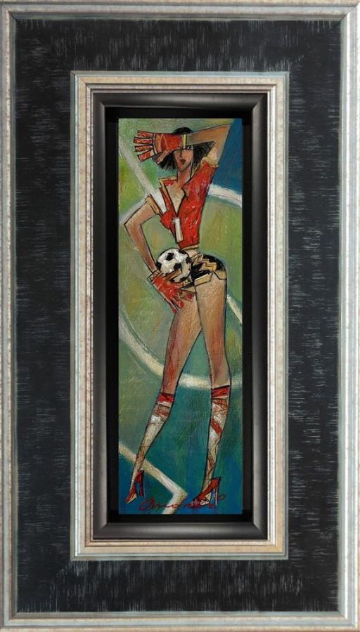 Andrei Protsouk - 'Goal Keeper' - Framed Original Art