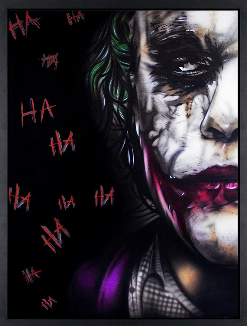 James Tinsley - 'Joker' (Heath Ledger) - Framed Original Art