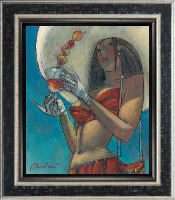 Andrei Protsouk - 'Hot Date' - Framed Original Art