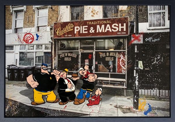 Inuka - 'Pie & Mash' - Framed Original Art