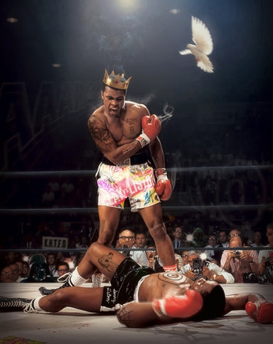 "Ali vs Liston" by JJ Adams (FRAMED limited edition print) - New Look Art