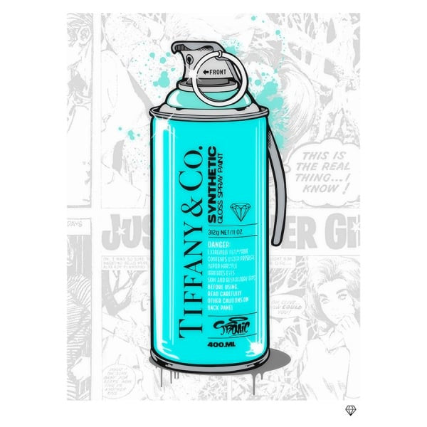 JJ Adams - 'Brand Grenade Tiffany' - Framed Limited Edition