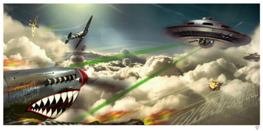 "Brat At At" (Spitfire & UFO) by JJ Adams (limited edition print) - New Look Art