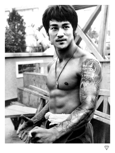 "Bruce Lee Tattoo" by JJ Adams (limited edition print) - New Look Art