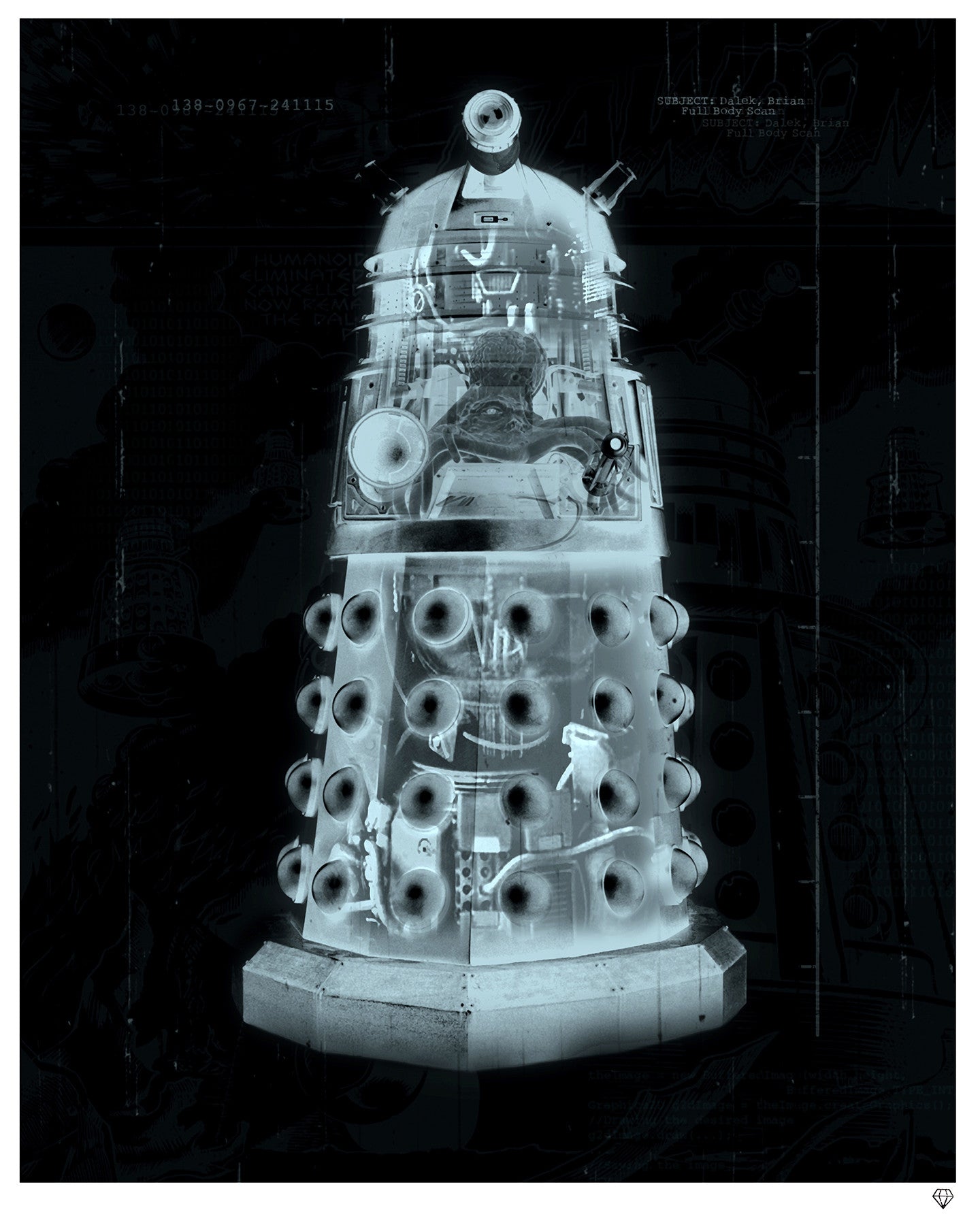 "Exterminate" by JJ Adams (FRAMED limited edition print) - New Look Art