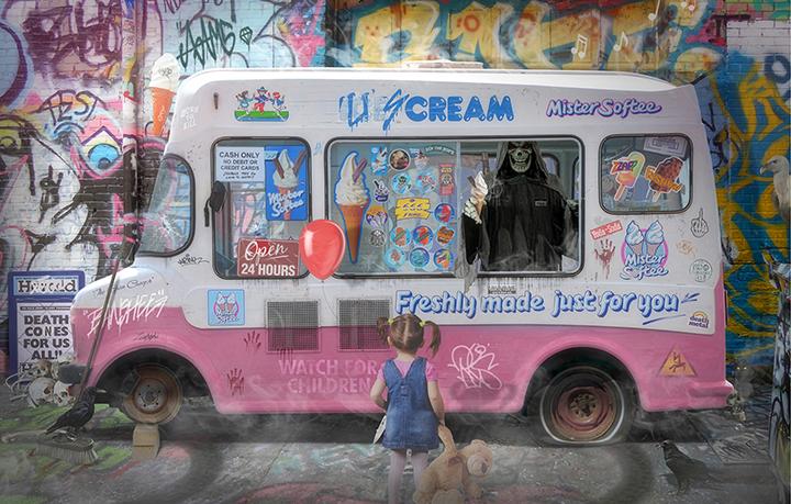 JJ Adams - 'U-Scream' - Framed Original