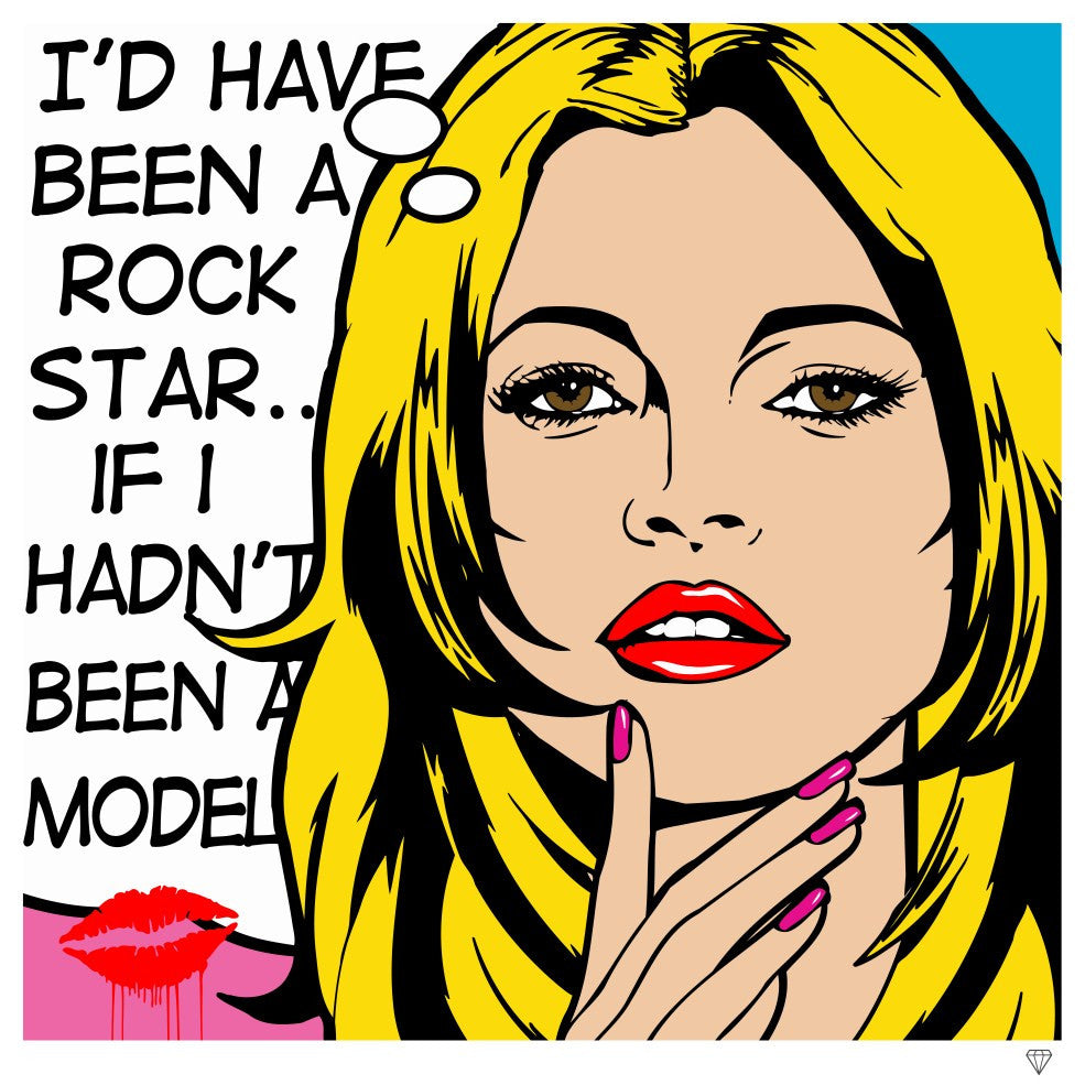 JJ Adams - 'Kate Moss Pop' - Framed Limited Edition