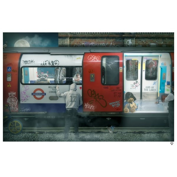 JJ Adams - 'London Tube' - Framed Limited Edition Print