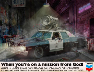 "When You're on a Mission From God" by JJ Adams (limited edition print)