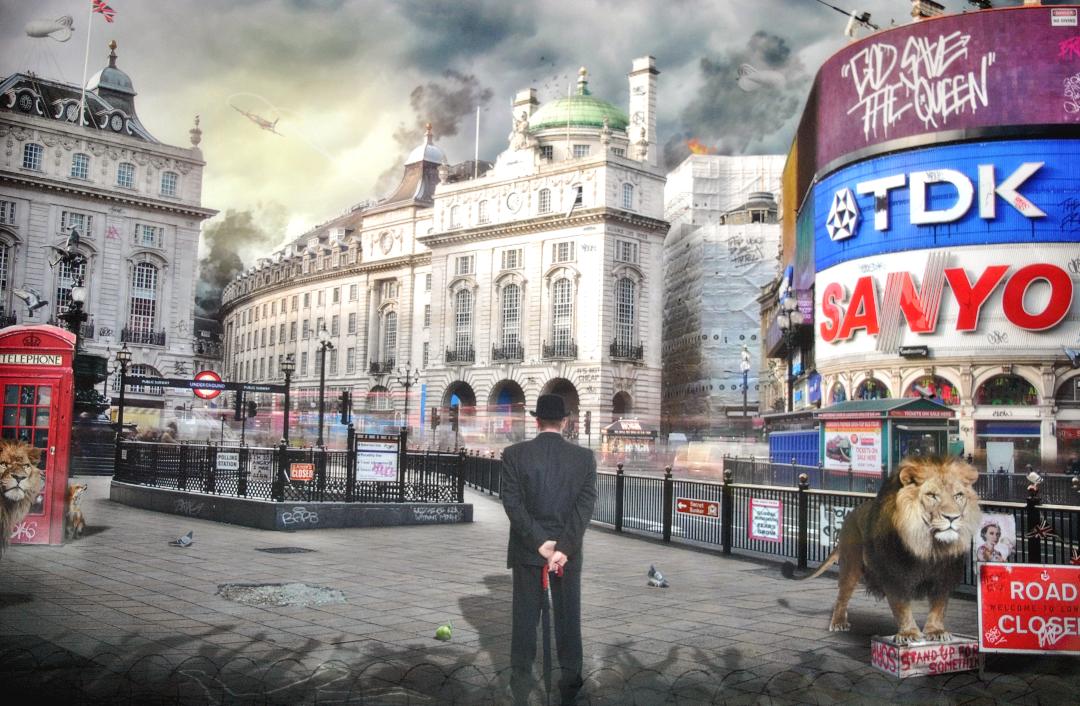 JJ Adams - 'Piccadilly - Rule Britannia' - Framed Limited Edition