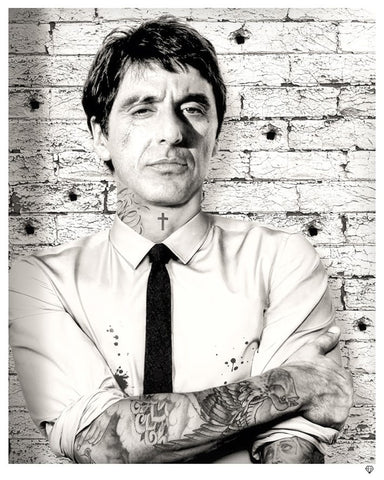 "Scarface Tattoo" by JJ Adams (limited edition print) - New Look Art