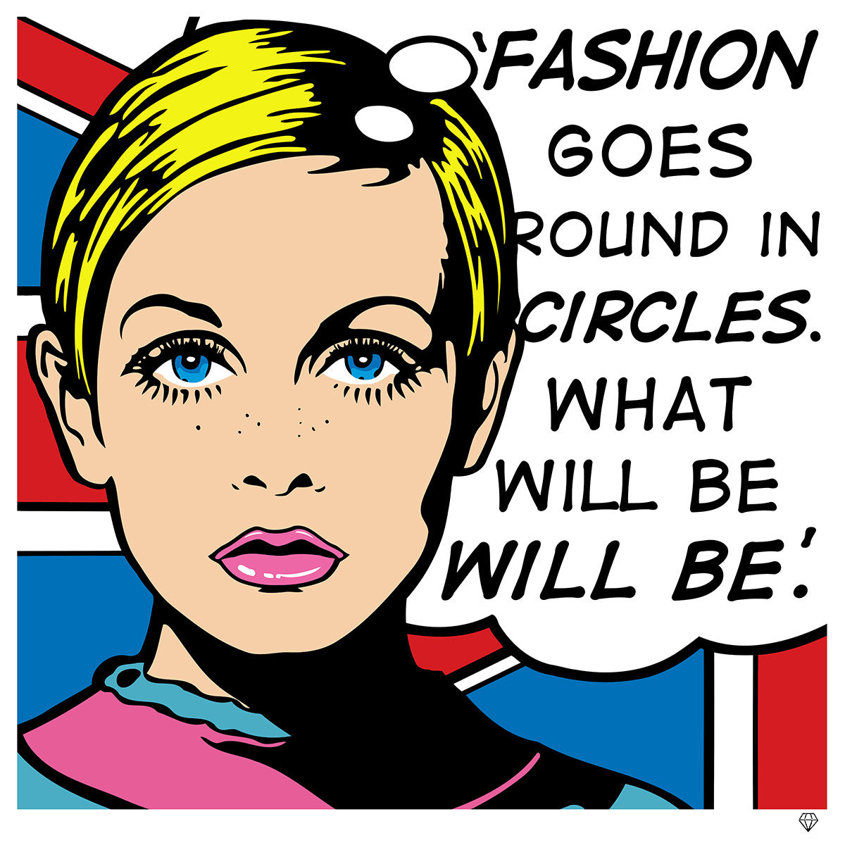 JJ Adams - 'Twiggy Pop' - Framed Limited Edition