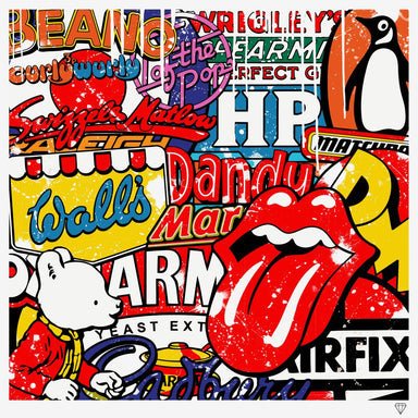"UK Brands" by JJ Adams (limited edition print)
