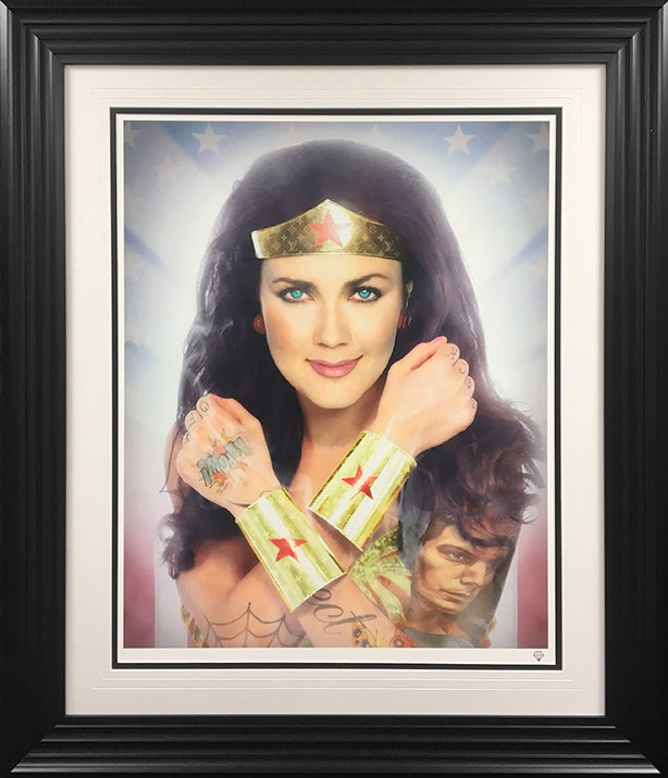 JJ Adams - 'Wonder Woman (Colour)' - Framed Limited Edition