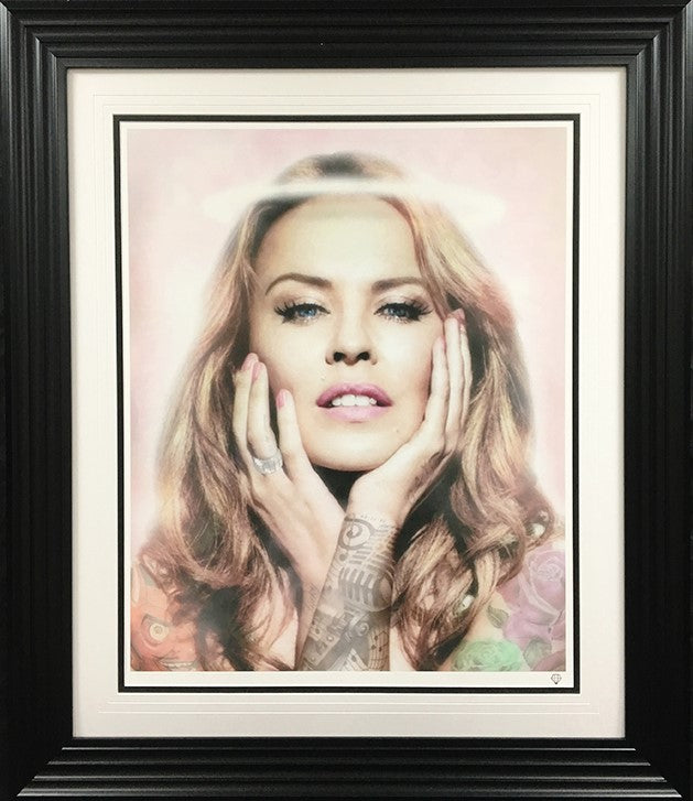 JJ Adams - 'Kylie Minogue (Colour)' - Framed Limited Edition