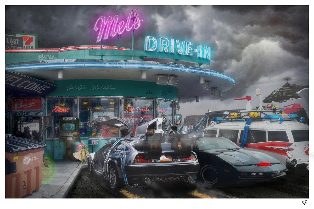 JJ Adams - 'Mel's Diner' - Framed Llimited Edition
