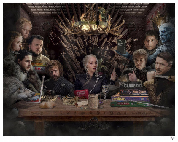 JJ Adams - 'Board Game of Thrones - Colour - Framed Limited Edition