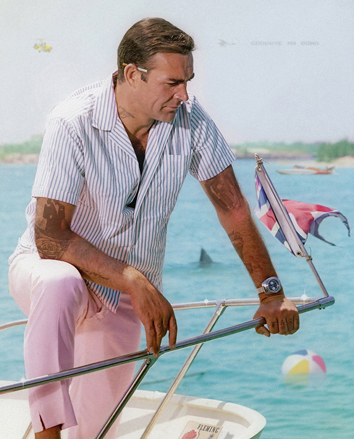 JJ Adams - 'On Vacation II - Colour' (James Bond Sean Connery)- Framed Original