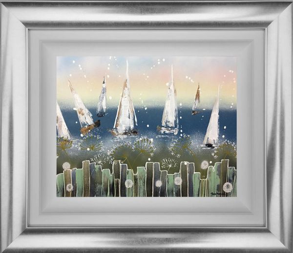 Jane Morgan - 'Boat Fun' - Framed Original Art