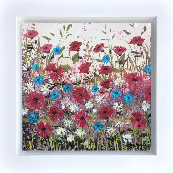 Jane Morgan - 'In Fields Of Poppies' - Framed Original Art