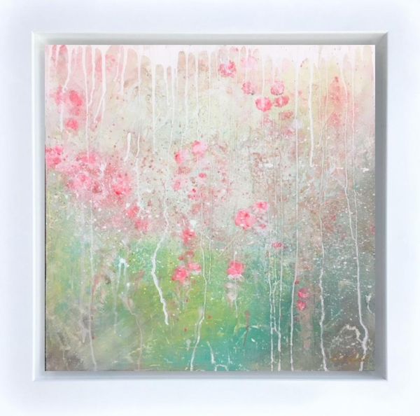 Linda Charles - 'Just Pink' - Framed Original Artwork