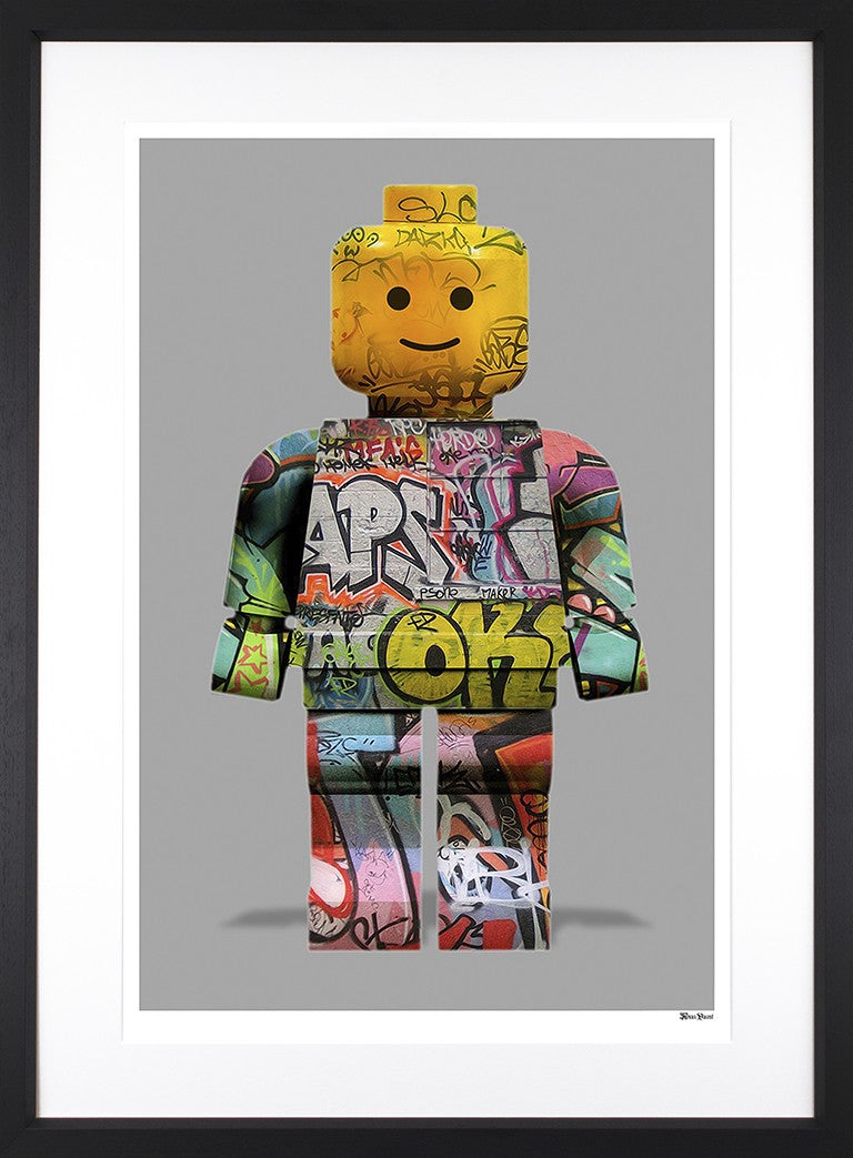 Monica Vincent - 'Lego Man / Street' - Framed Limited Edition Print