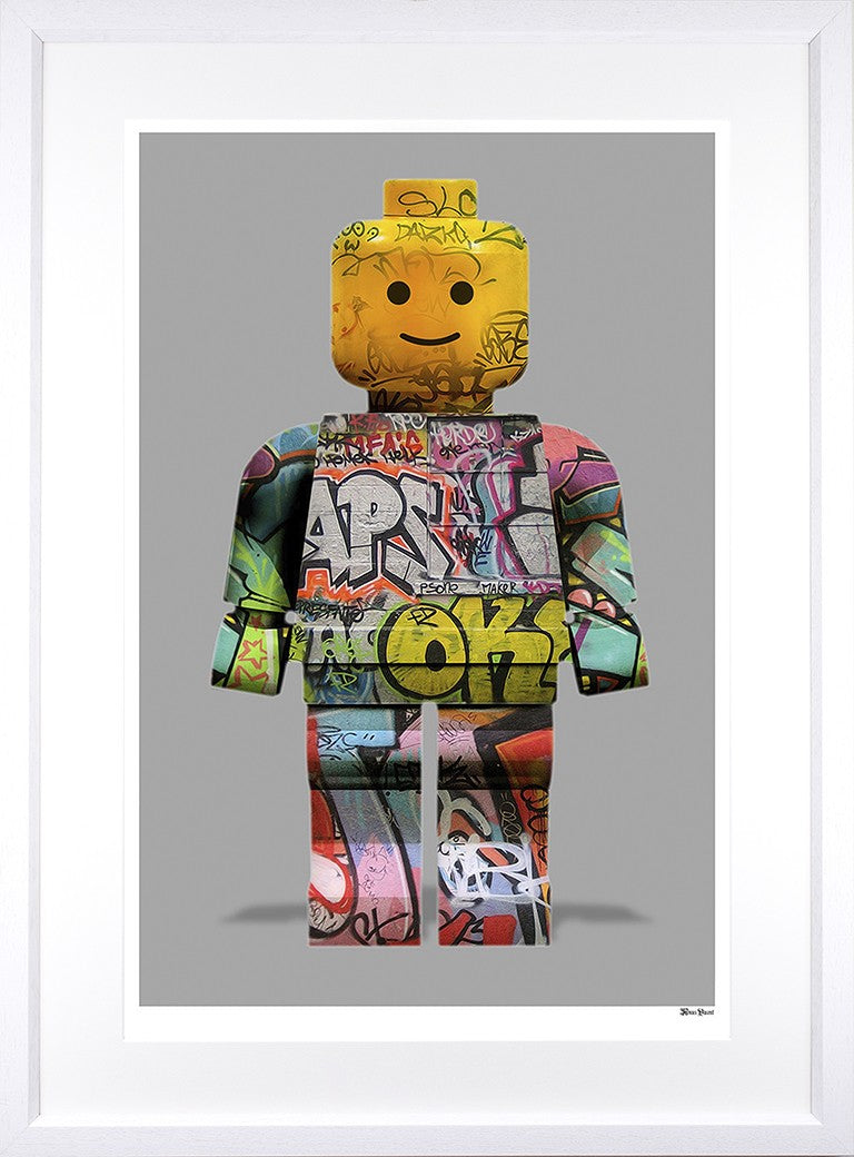 Monica Vincent - 'Lego Man / Street' - Framed Limited Edition Print