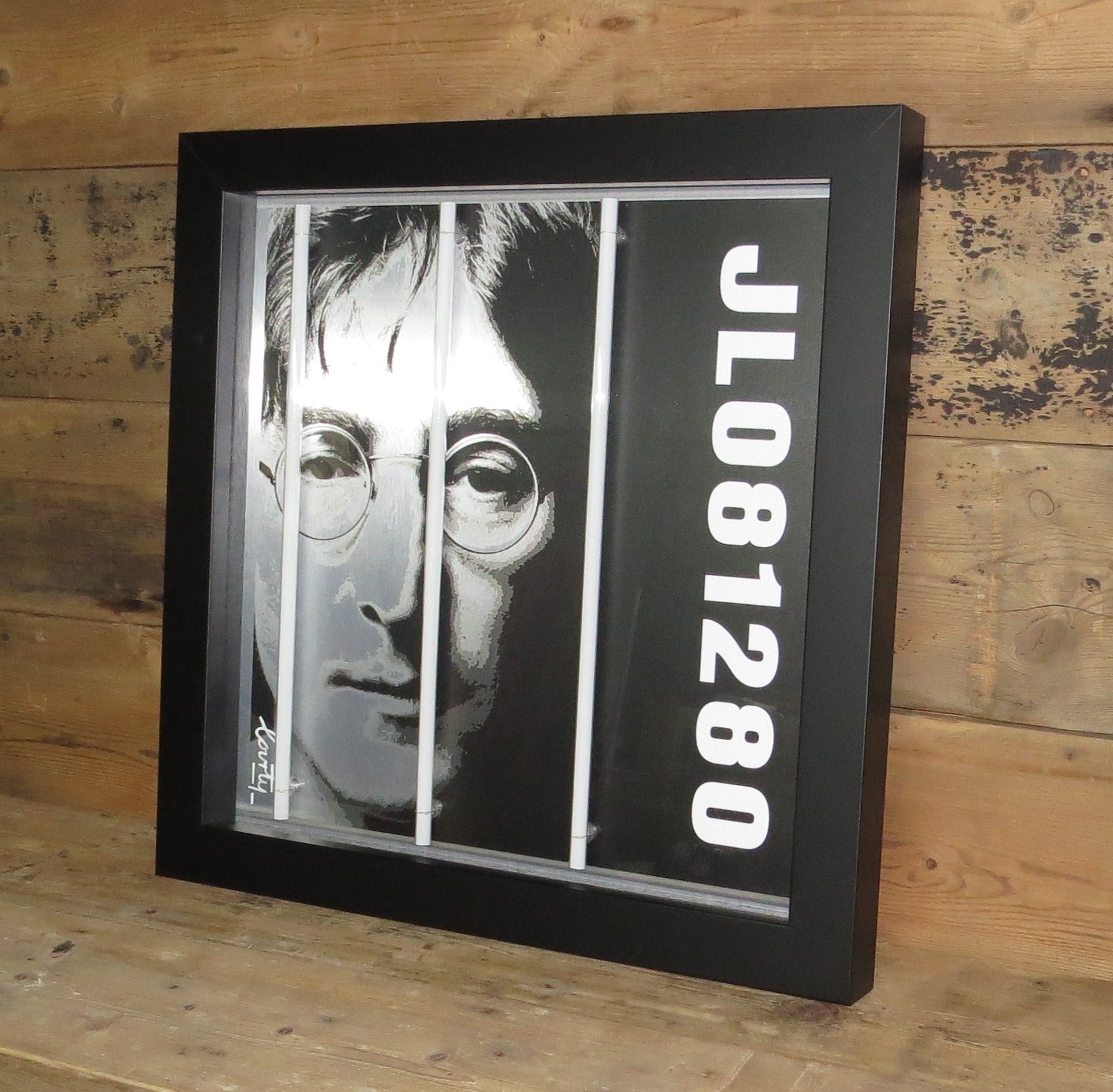 Courty - 'John Lennon ( Life Series )' -  Framed Original Print