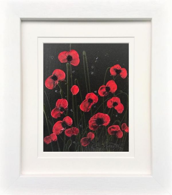 Leanne Christie - 'Peace Of Poppy' - Framed Original Artwork