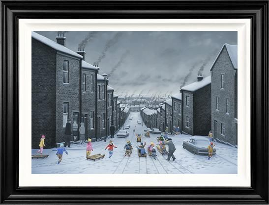 Leigh Lambert - 'Hold On To Your Hats - Canvas' - Framed Limited Edition Art