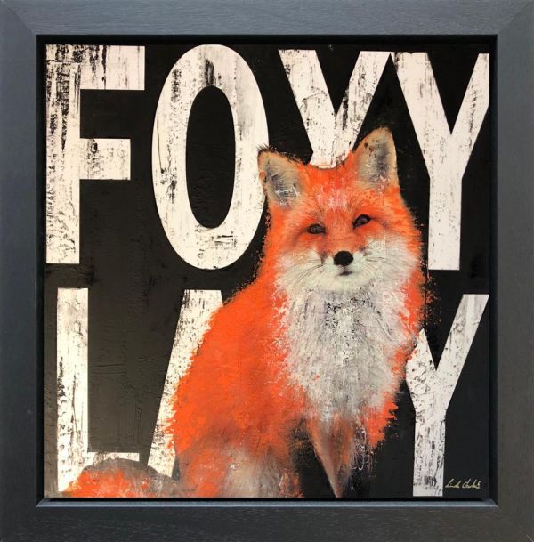 Linda Charles - 'Foxy Lady' - Framed Original Art