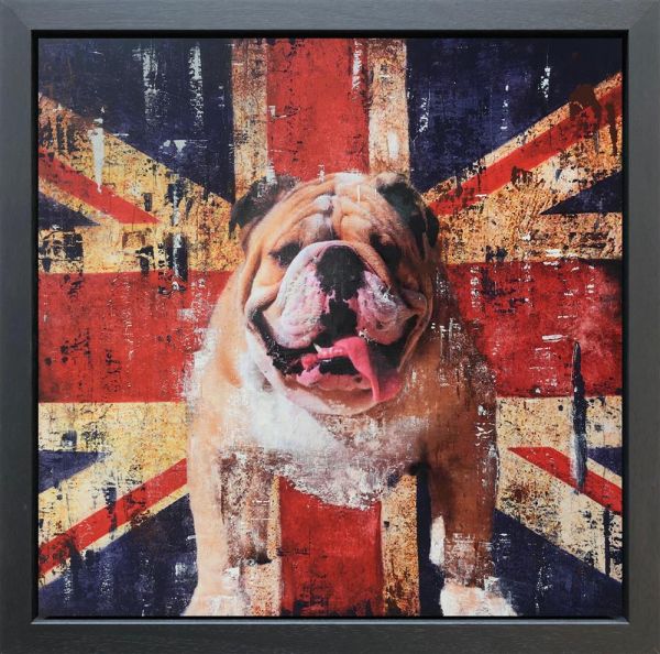 Linda Charles - 'That Bulldog Spirit Revisited' - Framed Original Artwork
