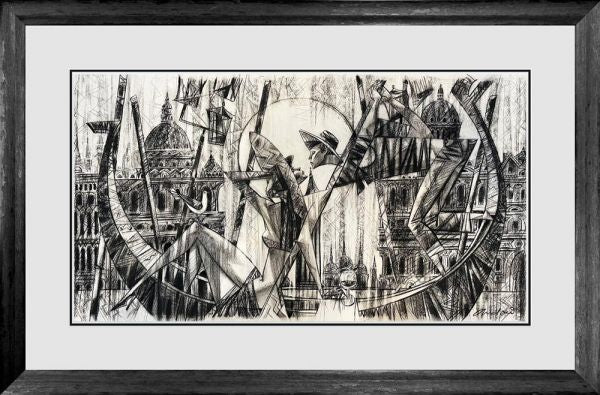 Andrei Protsouk - 'Love In Venice -Original Study' - Framed Original Art