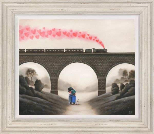 Michael Abrams - 'Love Train' - Framed Limited Edition Canvas