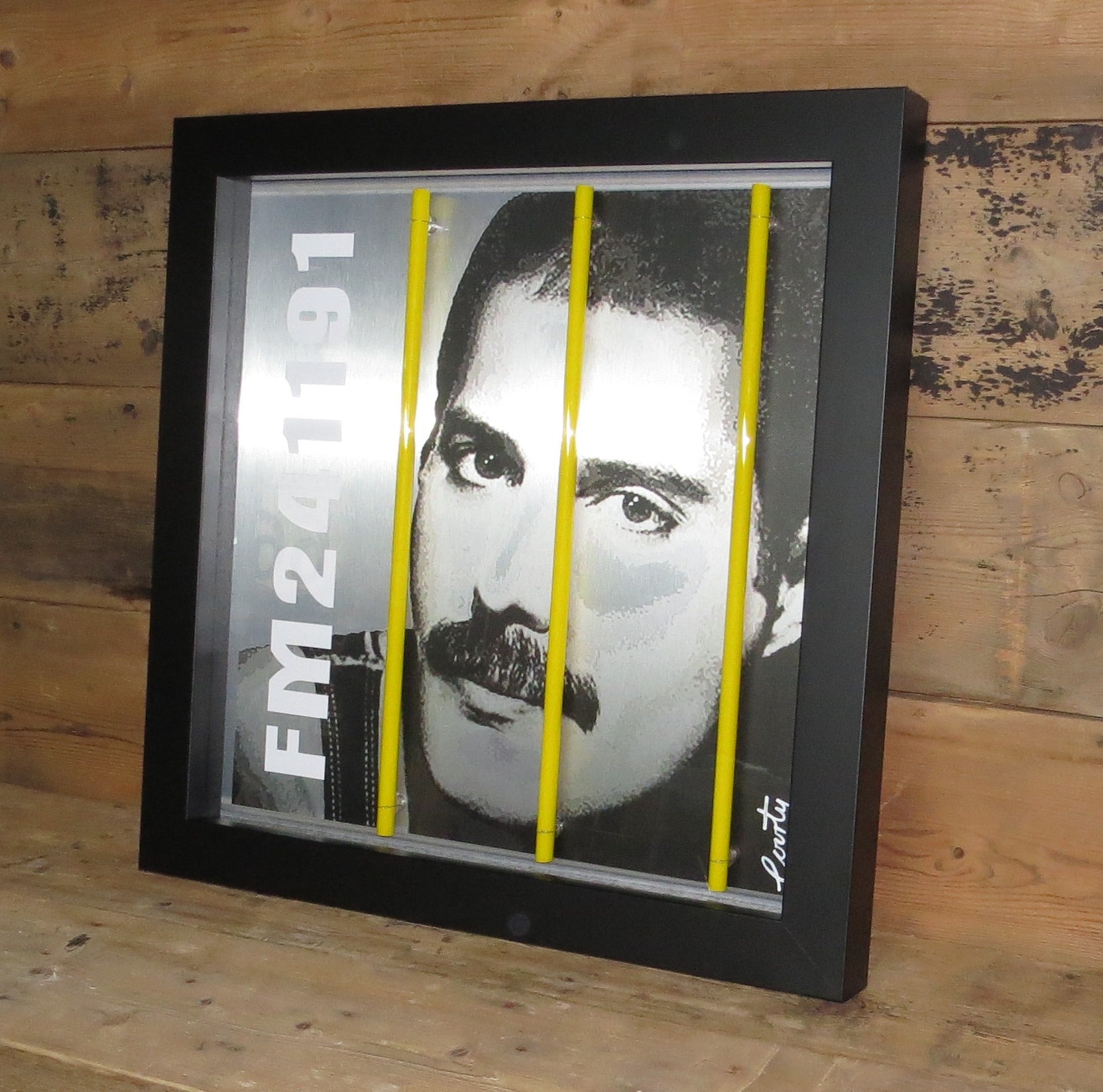 Courty - 'Freddy Mercury ( Life Series )' - Framed Limited Edition Screen Print