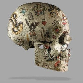 Monica Vincent - 'Tattoo Skull Side' - Framed Limited Edition Print