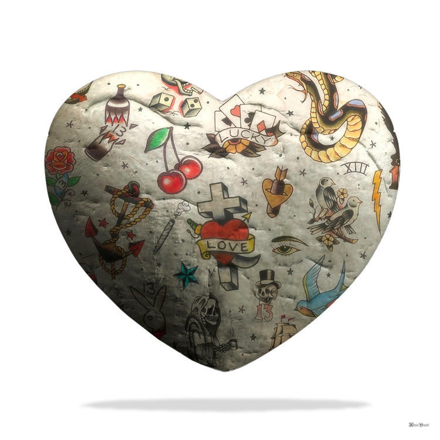 Monica Vincent - 'Tattoo Heart' - Framed Limited Edition Print