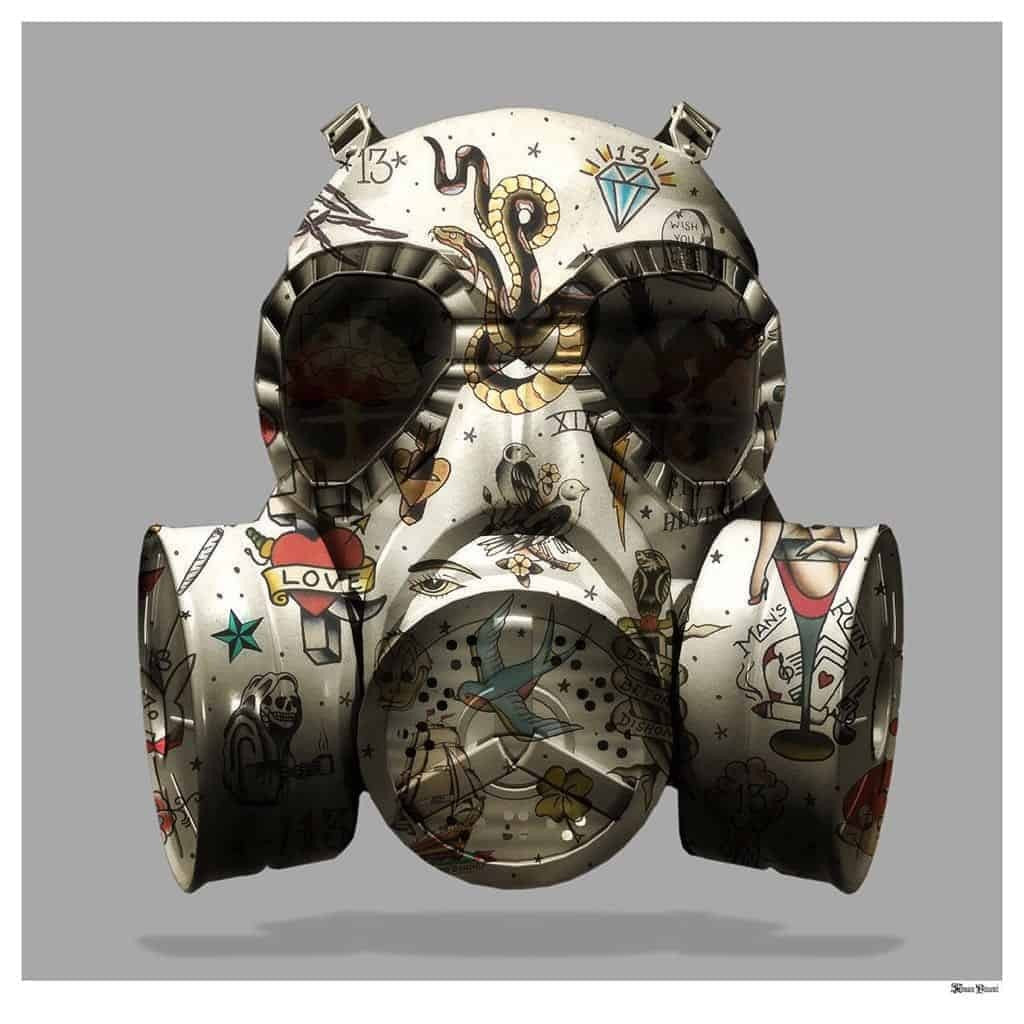 Monica Vincent - 'We All Wear A Mask' - Framed Limited Edition Print