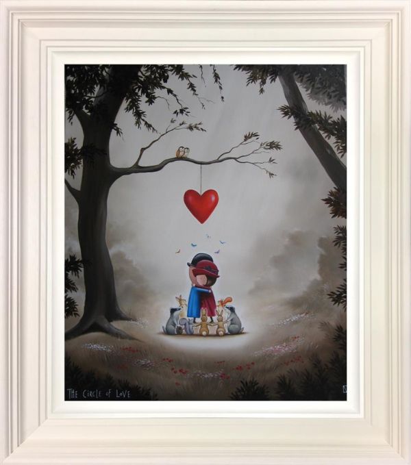 Michael Abrams - 'The Cirle Of Love' - Framed Original Art