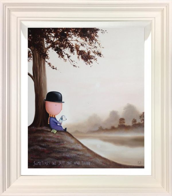 Michael Abrams - 'Sometimes We Just Sit And Think' - Framed Original Art