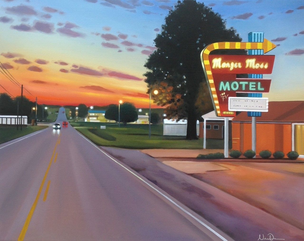 Neil Dawson - 'Motel Stop'  - Framed Limited Edition