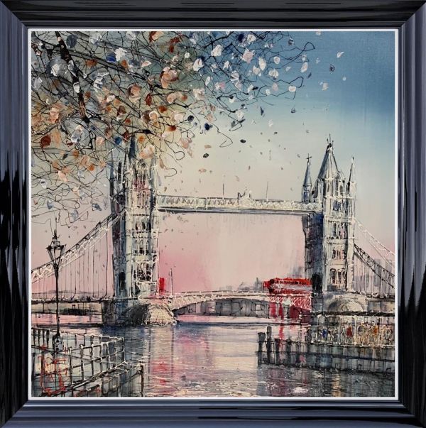 Nigel Cooke - "Crossing The Thames"  - Framed Original Artwork
