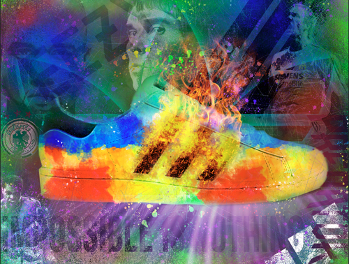 Neil Pengelly - 'Impossible Is Nothing - Adidas'- Framed Limited Edition Print