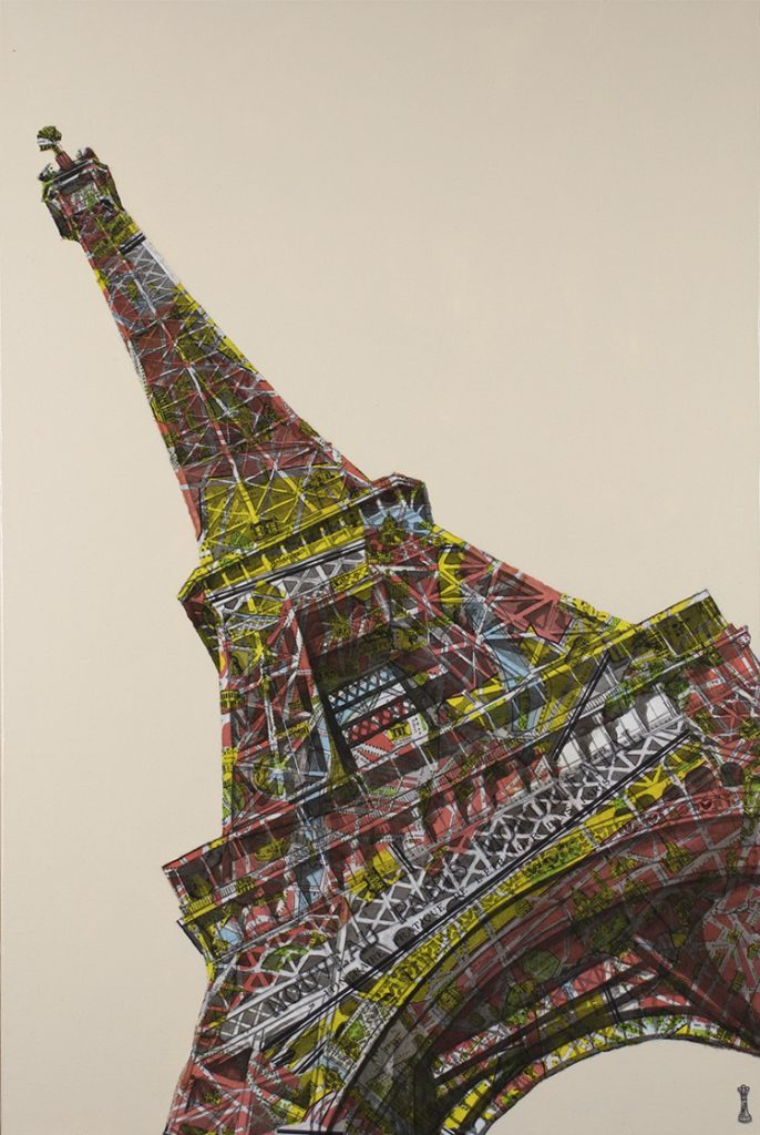Chess - 'Paris Monumental' - Framed Original